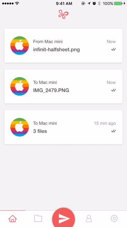 All your received files in one place