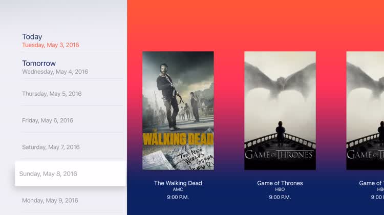 What's on next?