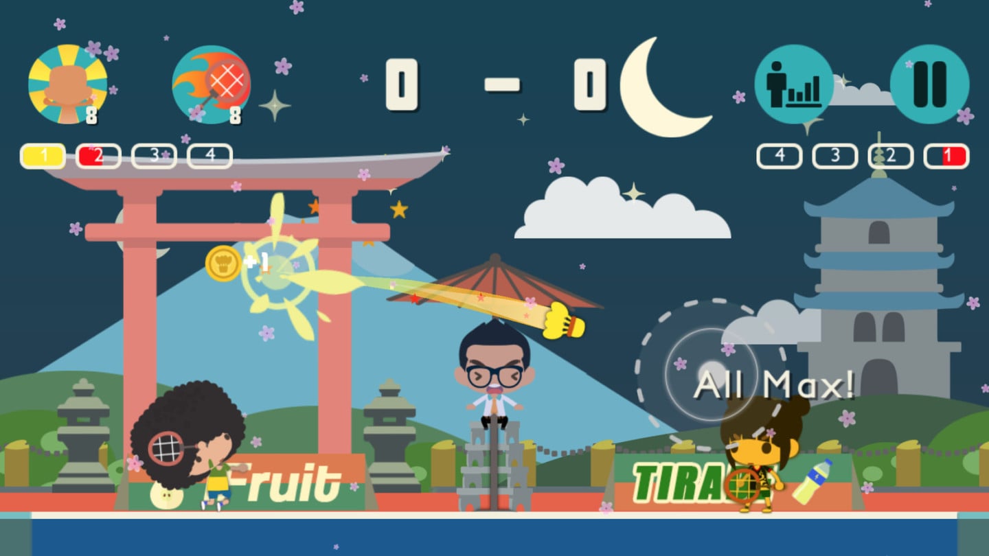Badminton Stars Features Fast-Paced Action With One-Tap Control
