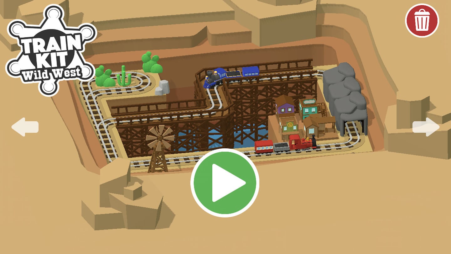 Kids Can Build Their Own Railroad in Train Kit: Wild West