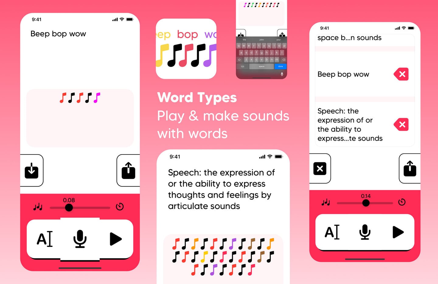 Anyone Can Make Music With Word Types