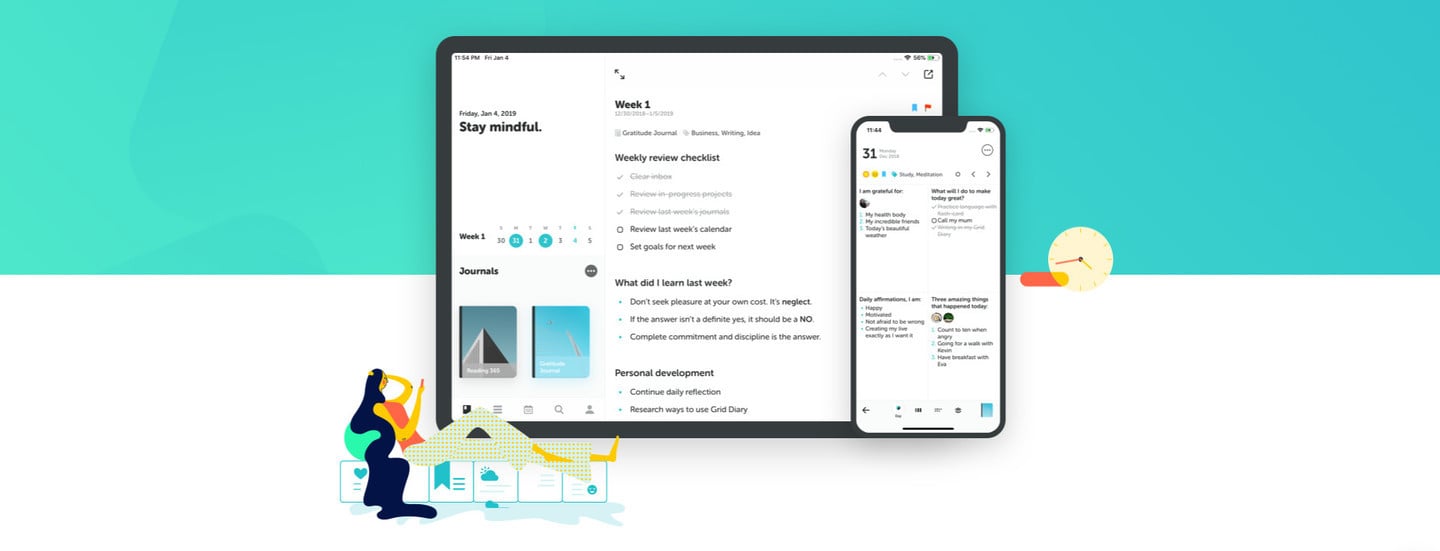 Grid diary online image