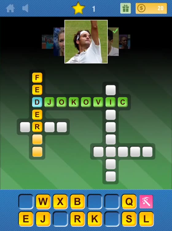 Crosswords & Pics Tennis Edition by Ludobros