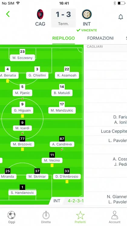 SCARICA LIVESCORE