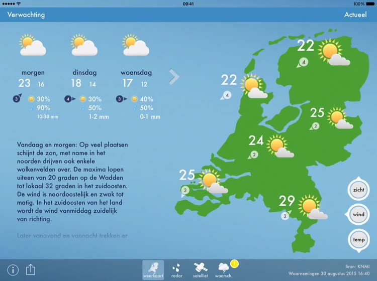 Weerbericht Nederland by PEdge media Weerbericht Nederland by PEdge media