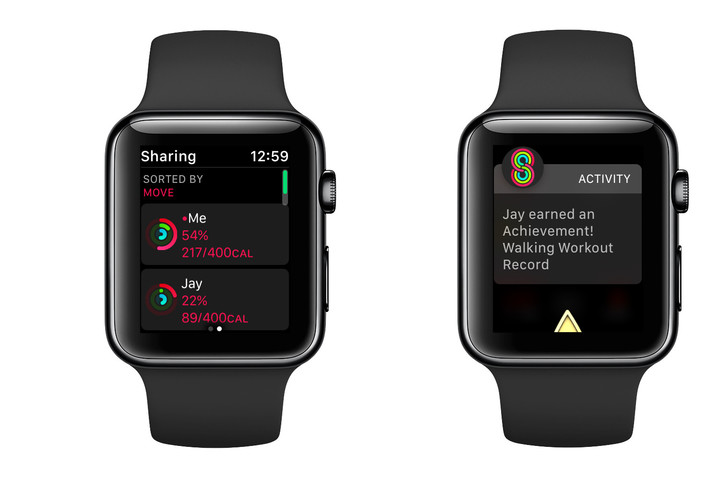 Apple watch best sale activity sharing