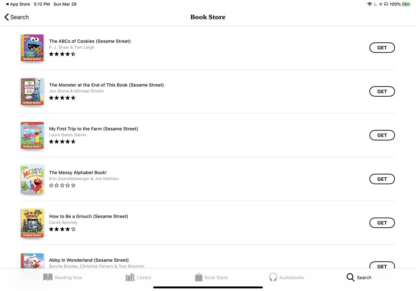 Sesame Makes More Than 110 eBooks Free on Apple Books, Other