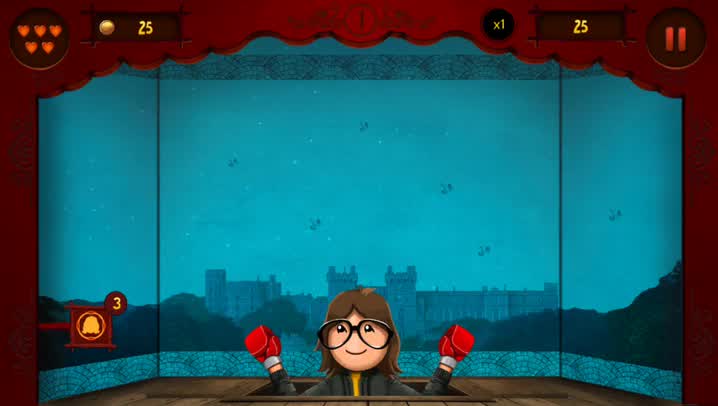 Punch and blast the puppets away in Puppet Punch, an intense and challenging new arcade game