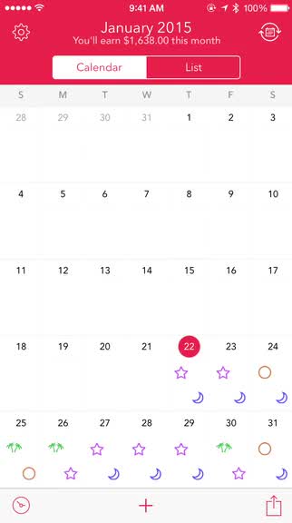 Shifts is a calendar app designed specifically to help keep your work schedule in check